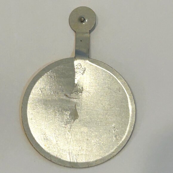 Pride In Baltimore Tin Metal Tourist Button Badge Fold Tab 1990s VINTAGE - Picture 3 of 3